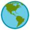 Globe Showing Americas emoji on HTC